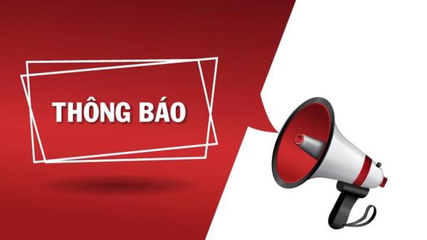THÔNG BÁO