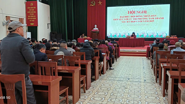 PHƯỜNG TAM THANH TỔ CHỨC HỘI NGHỊ TIẾP XÚC CỬ TRI  SAU KỲ HỌP THƯỜNG LỆ CUỐI NĂM 2025