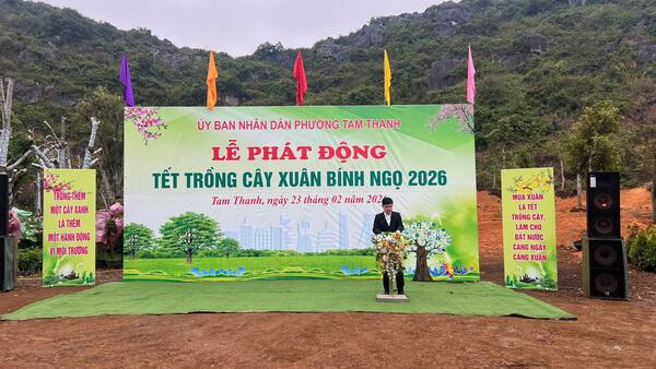 PHƯỜNG TAM THANH TỔ CHỨC LỄ RA QUÂN HƯỞNG ỨNG PHONG TRÀO “TẾT TRỒNG CÂY ĐỜI ĐỜI NHỚ ƠN BÁC HỒ” TẠI KHU DI TÍCH NÚI TÔ THỊ – THÀNH NHÀ MẠC – THÀNH NHÀ M?C
