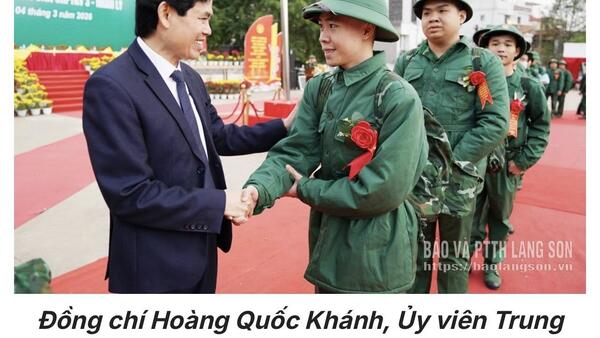 LỄ GIAO NHẬN QUÂN, ĐỘNG VIÊN TÂN BINH LÊN ĐƯỜNG NHẬP NGŨ NĂM 2026