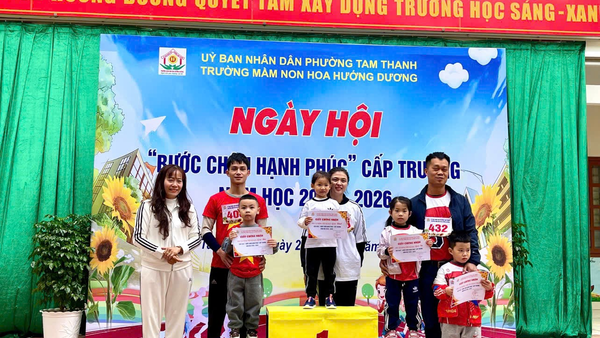 SÔI NỔI NGÀY HỘI “BƯỚC CHÂN HẠNH PHÚC” TẠI TRƯỜNG MẦM NON HOA HƯỚNG DƯƠNG