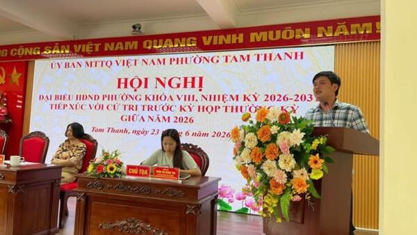 TỔ ĐẠI BIỂU SỐ 2 (ĐƠN VỊ BẦU CỬ SỐ 2) HĐND PHƯỜNG KHÓA VIII, NHIỆM KỲ 2026-2031 TIẾP XÚC CỬ TRI TRƯỚC KỲ HỌP THƯỜNG KỲ GIỮA NĂM 2026